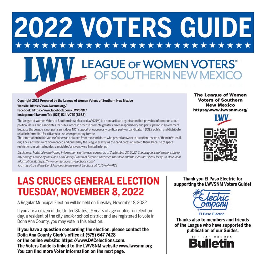 2022 Voters Guide Las Cruces Bulletin